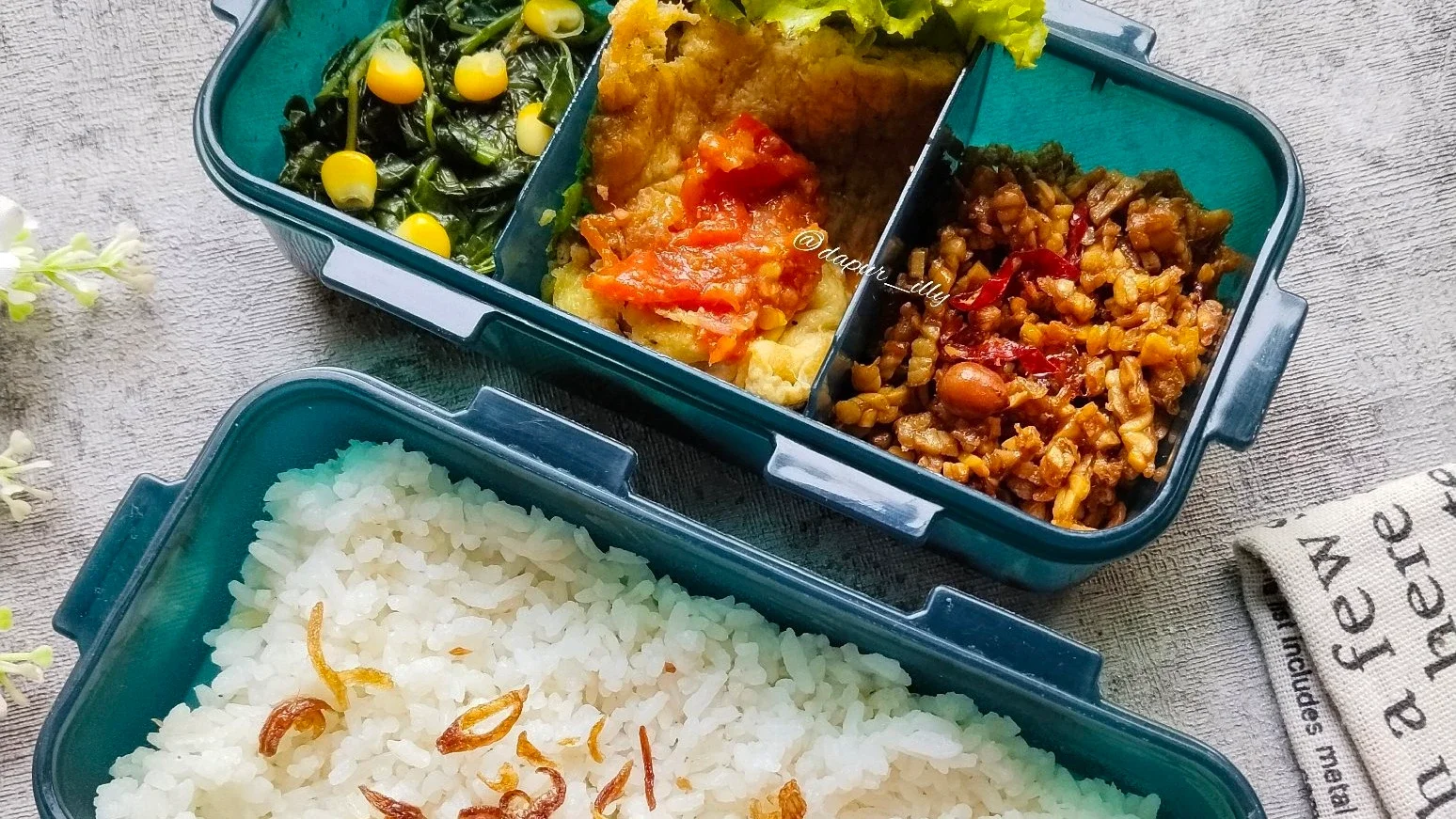 Menu bekal tudey