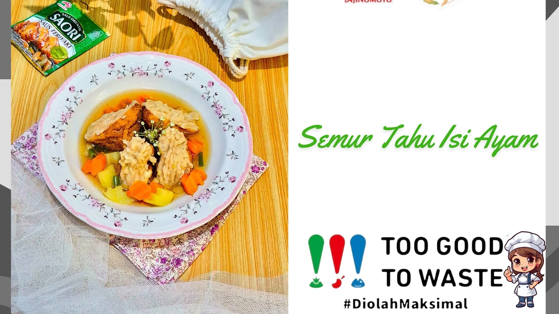 menu berkuah Semur Tahu Isi Ayam | #7HariDapurBijak
