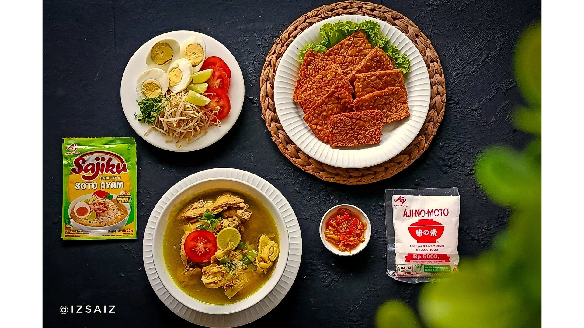 Menu Hari Rabu #7HariDapurBijak Soto ayam & tempe goreng