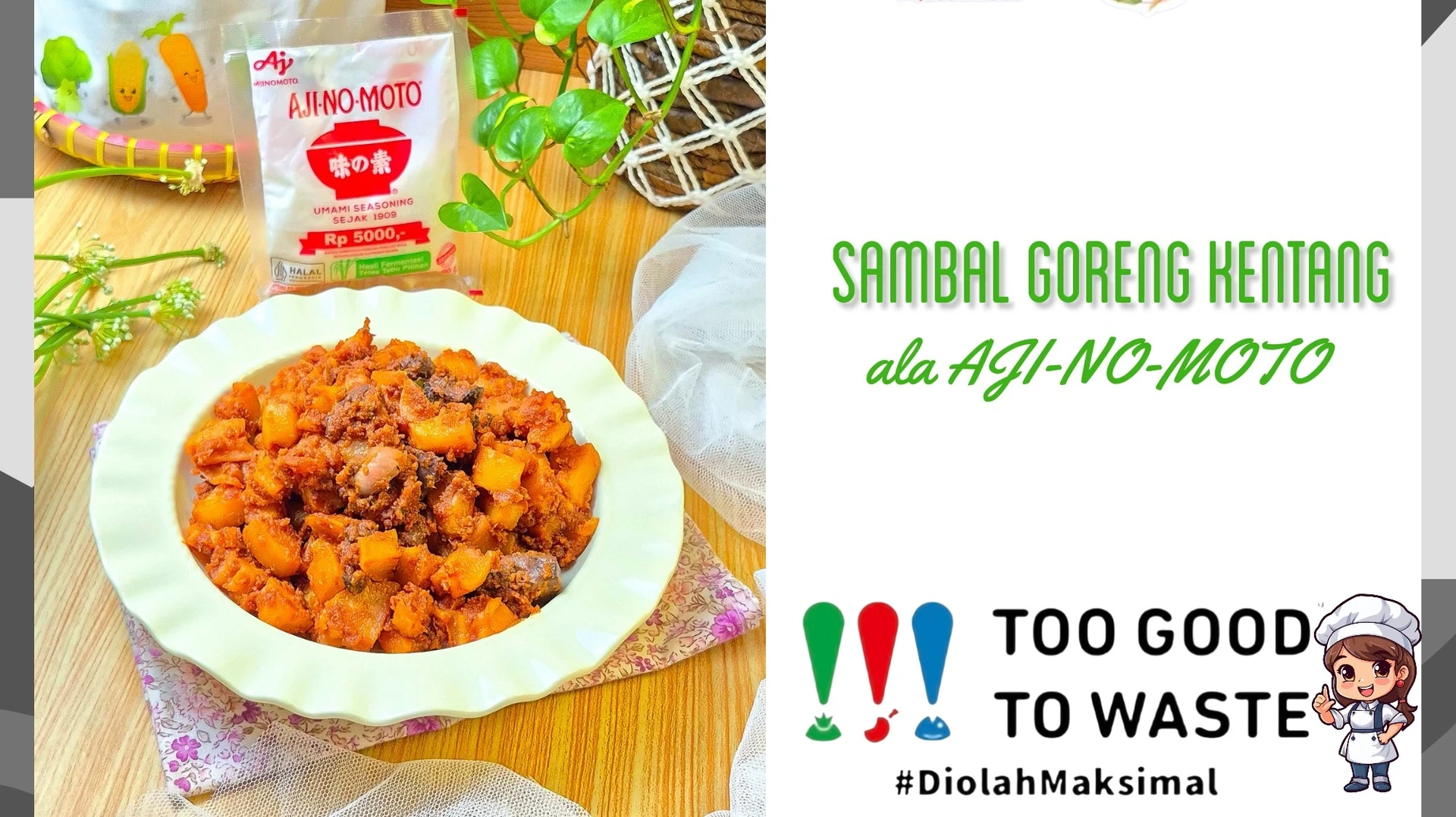 menu ke 3 Sambal Goreng Kentangala AJI-NO-MOTO® | #7HariDapurBijak