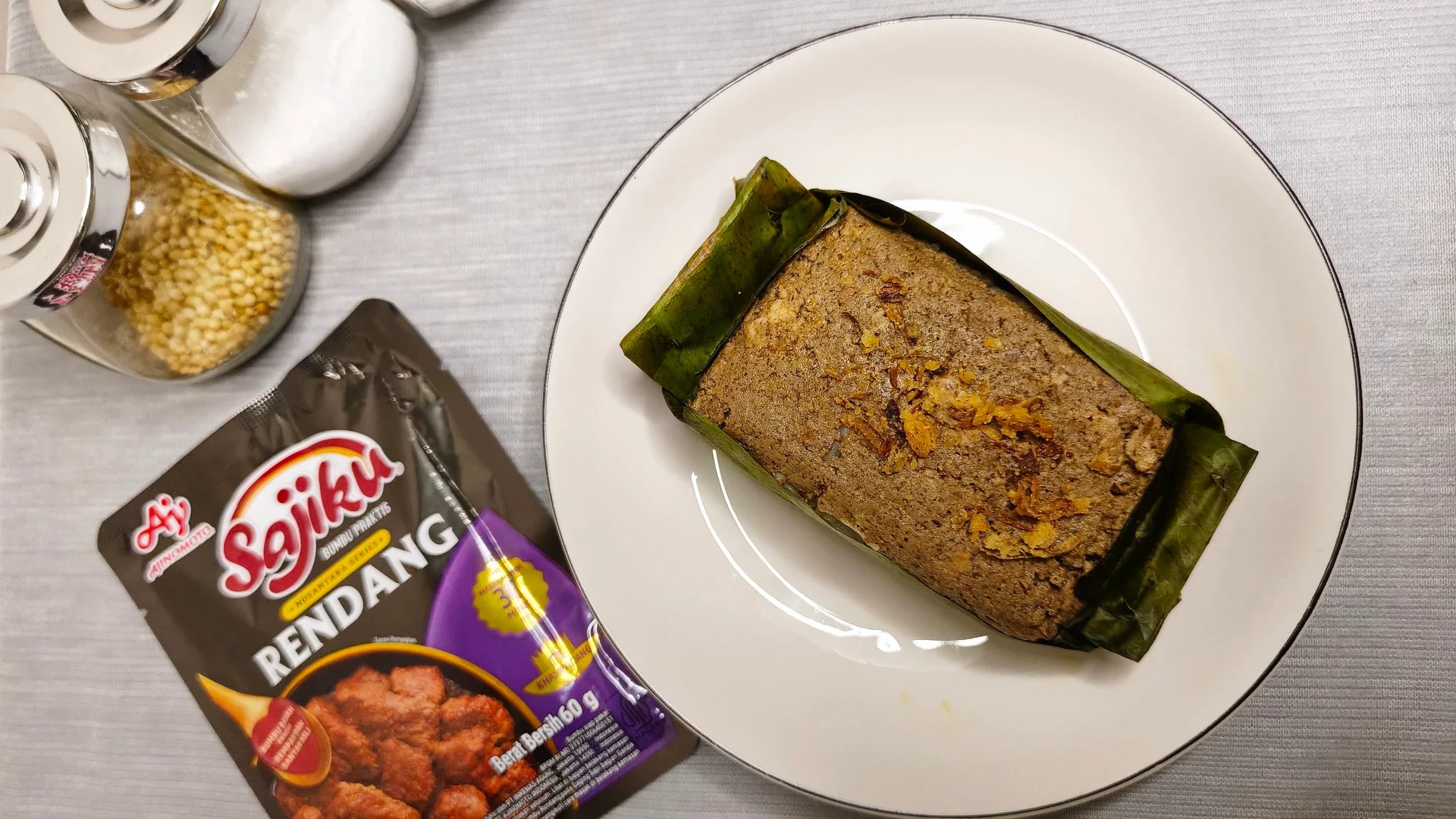 Nasi Bakar Rendang