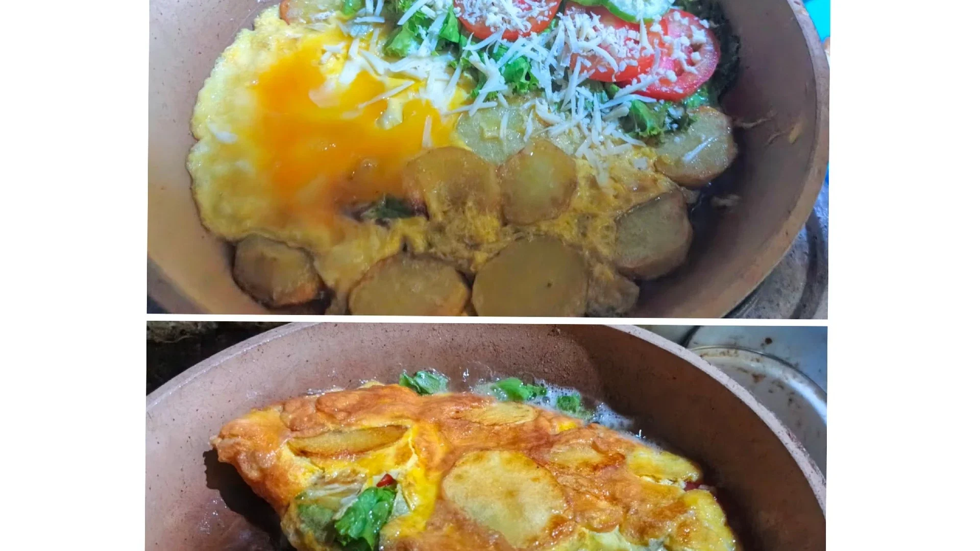 omelet kentang keju sarapan pagi ini 🥔🧀🍳