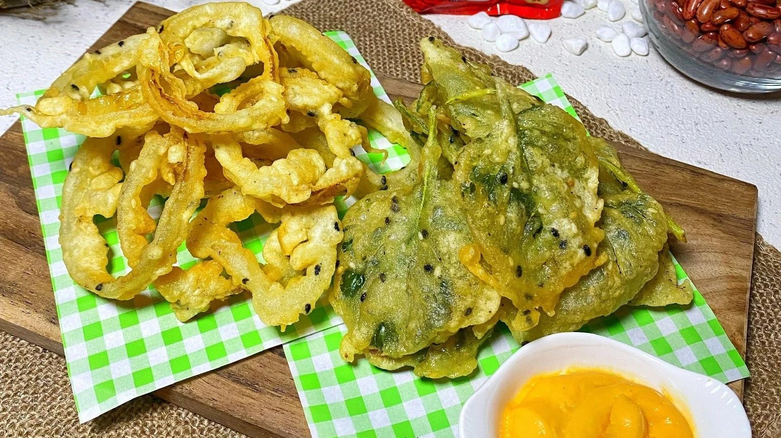Onions Rings Dan Bayam Crispy