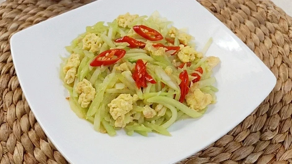Recook Oseng Labu Siam Telur Terasi 