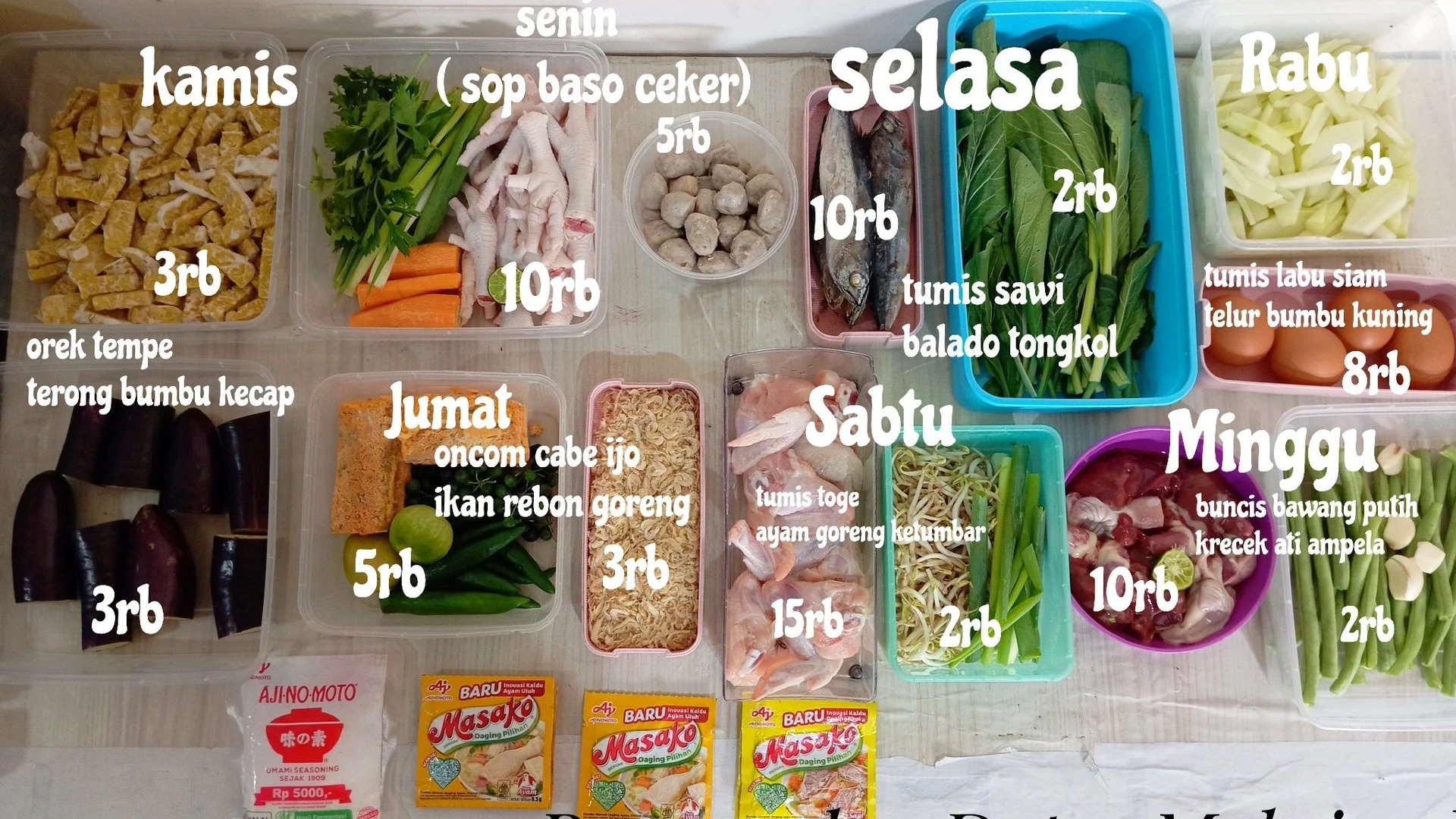 #RencanakanDapurMaksimal MealPrep / FoodPrep