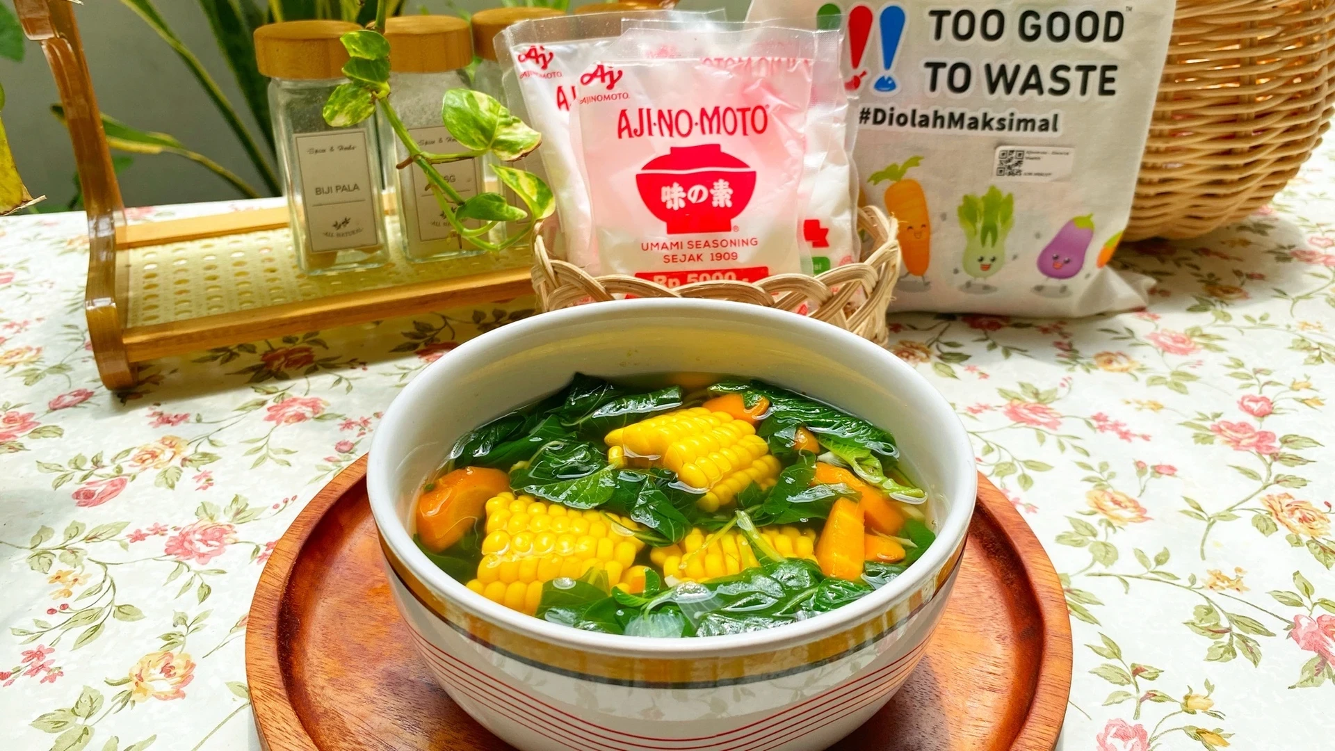 Menu Hari Pertamaku Sayur Bayam AJINOMOTO #7HariDapurBijak