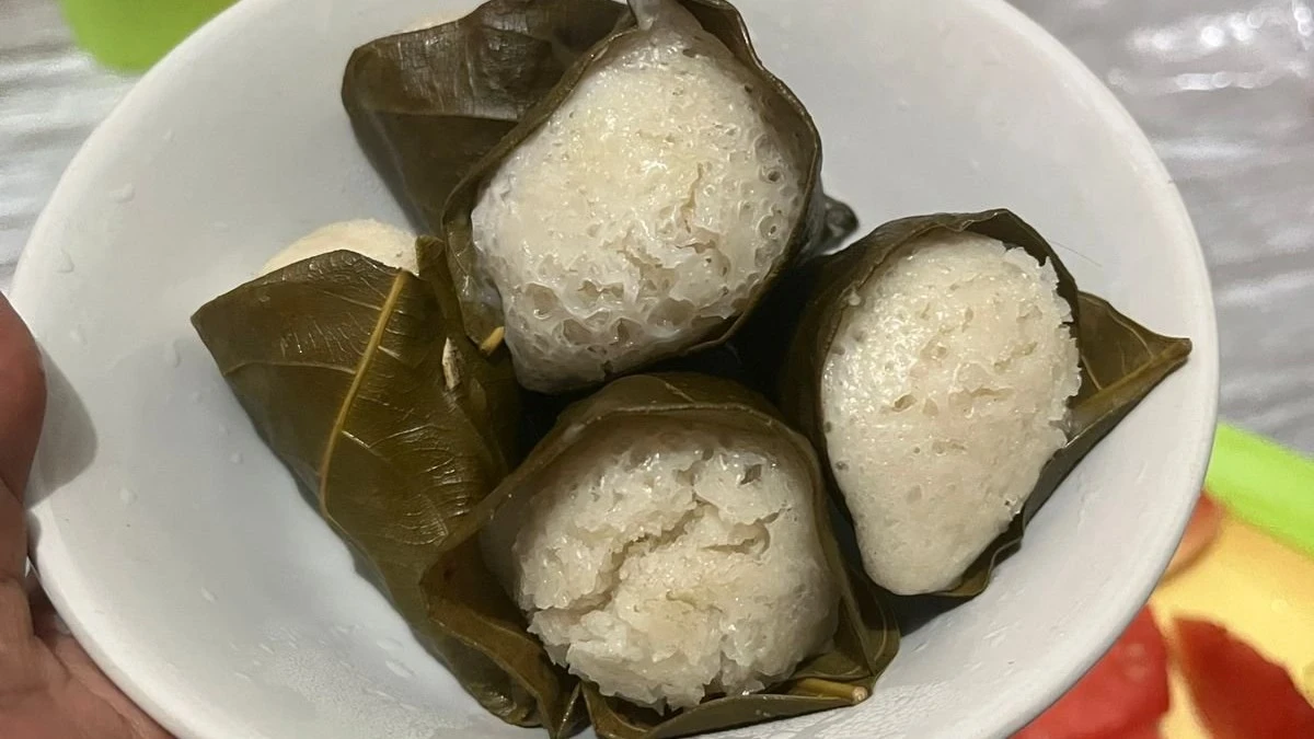 sajian unik takjil " kue apam daun nangka " #RamadanBerkesan
