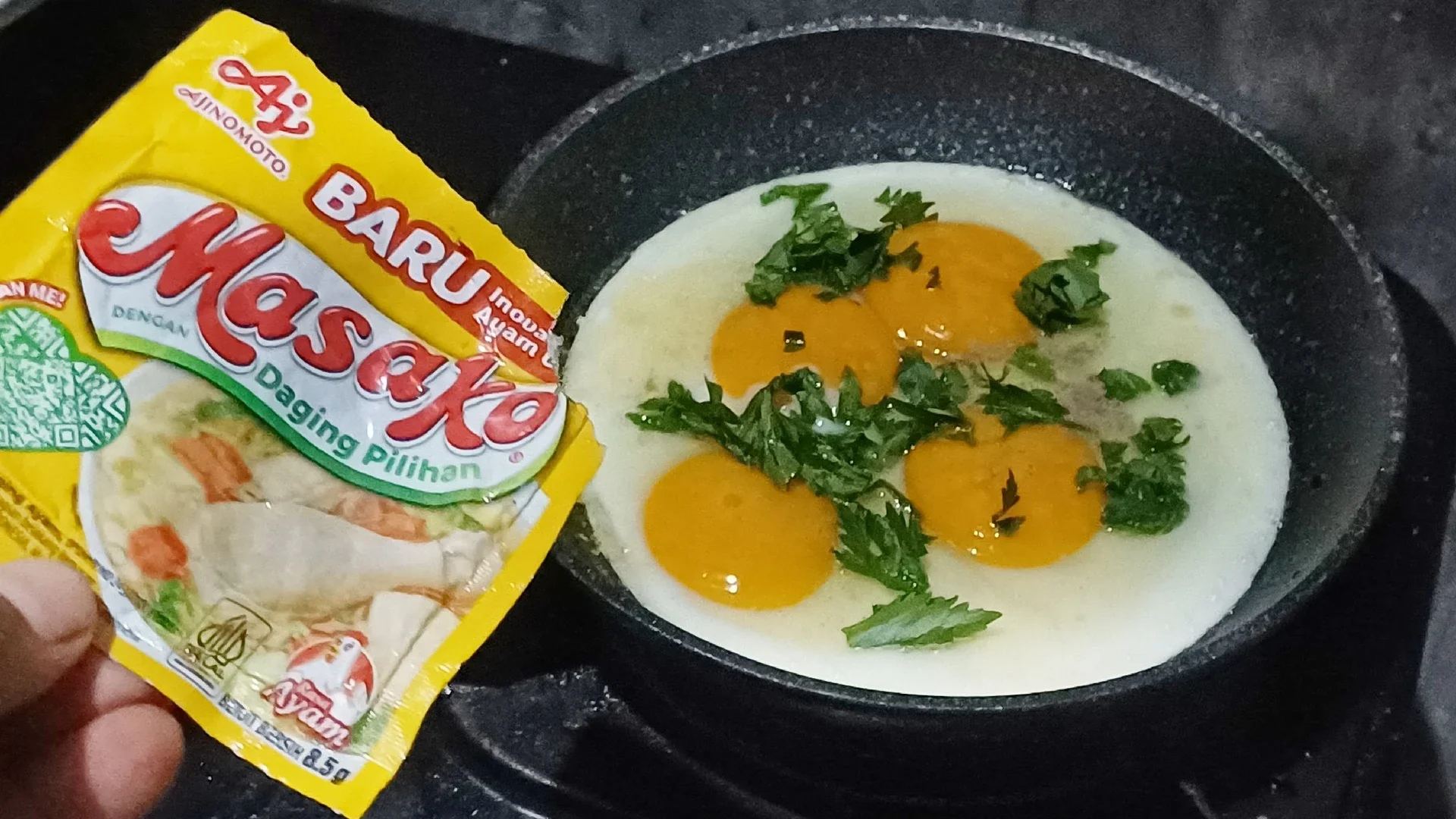 sarapan telur ceplok tabur masako #IsiPiringmuHariIni