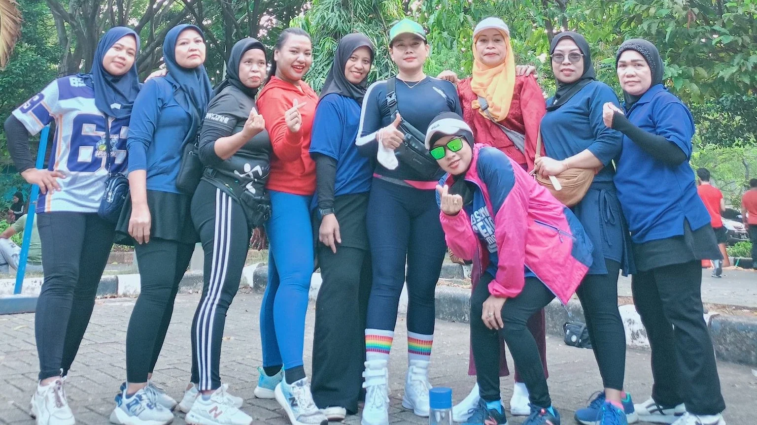 senam aerobik Minggu pagi 💃🏻✨