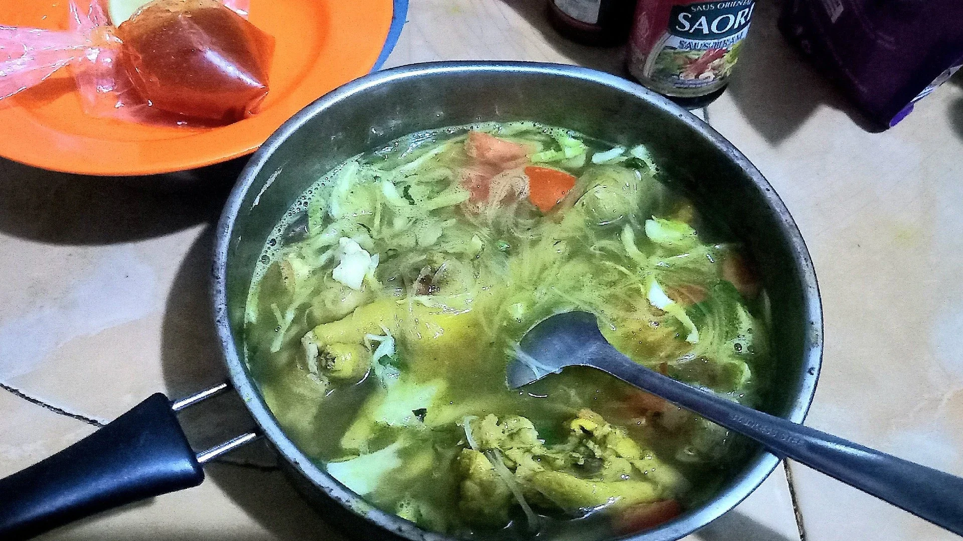 Soto Ayam menu makan malam