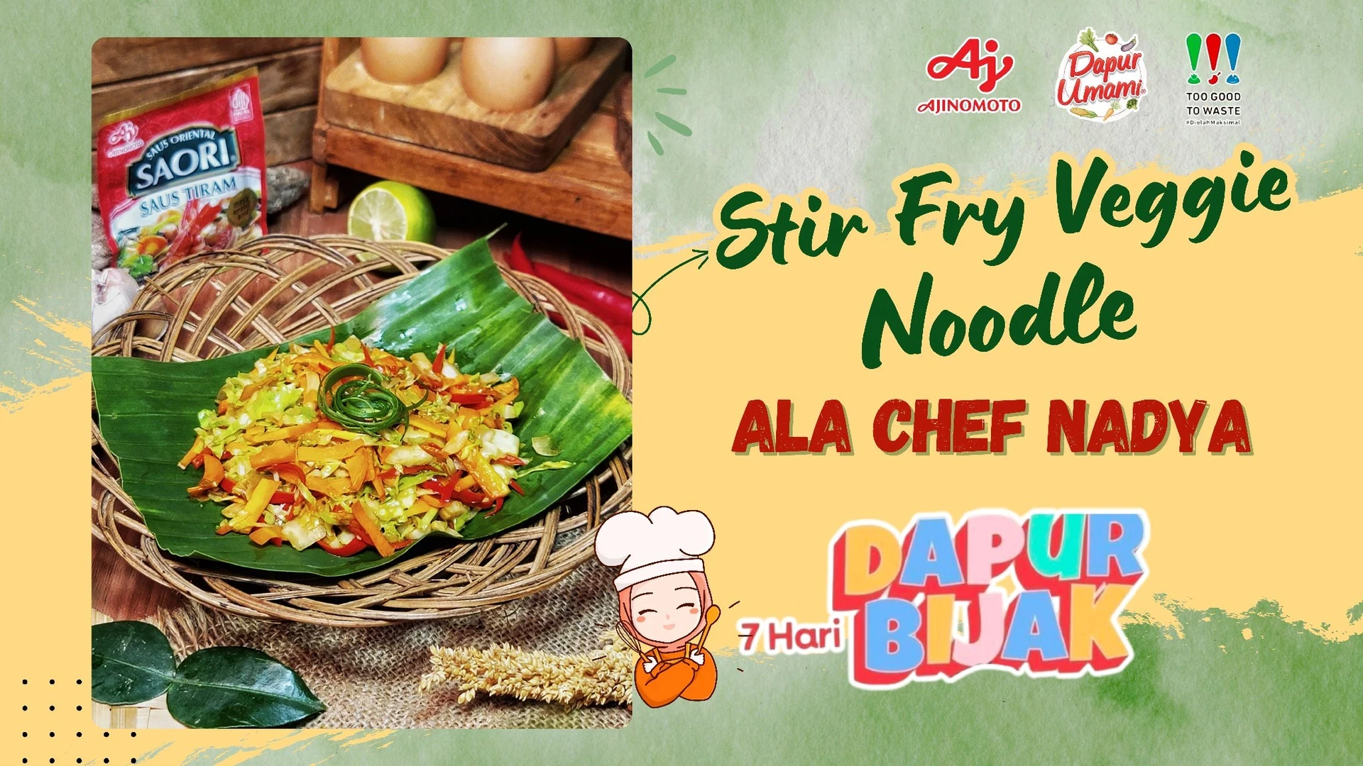 🍝 TUMIS HEMAT🍝STIR FRY VEGGIE NOODLE ALA CHEF NADYA - DAY 3 CHALLENGE MEAL PREP #7HARIDAPURBIJAK