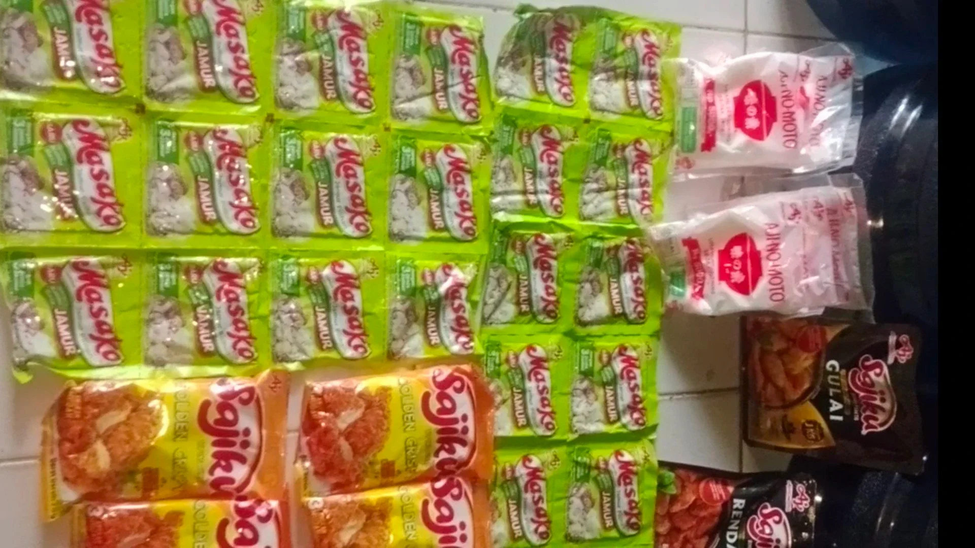 stok bumbu Ajinomoto
