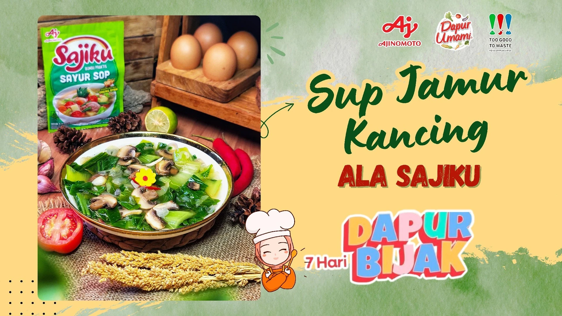 👩‍🍳 TIPS BIKIN SUP ENAK 👩‍🍳 SUP JAMUR KANCING ALA SAJIKU - DAY 4 CHALLENGE MEAL PREP #7HARIDAPURBIJAK