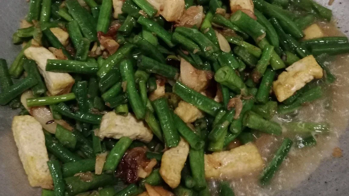 tumis kacang panjang kesukaan