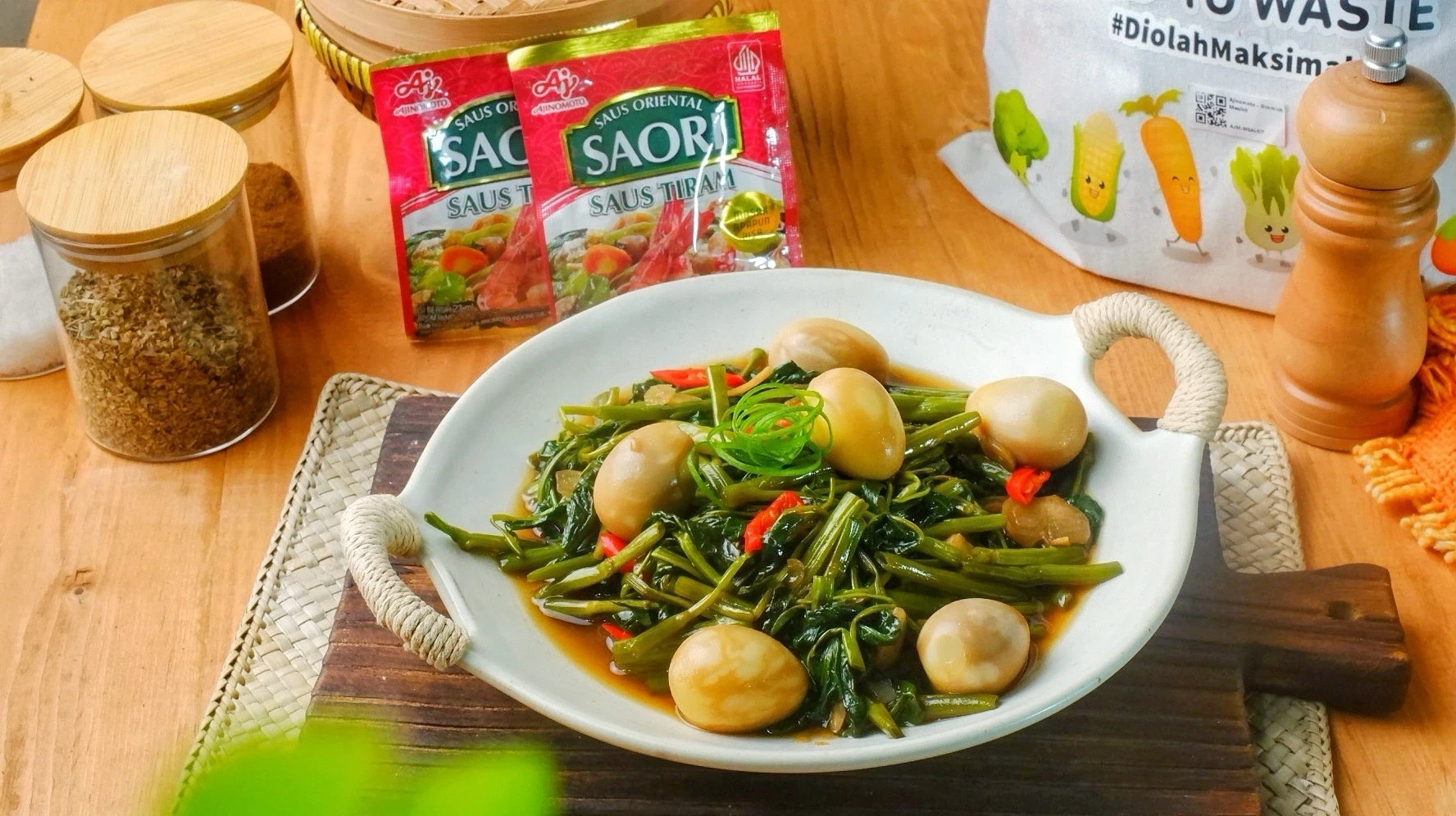 Tumis Kangkung Saori #7HariDapurBijak