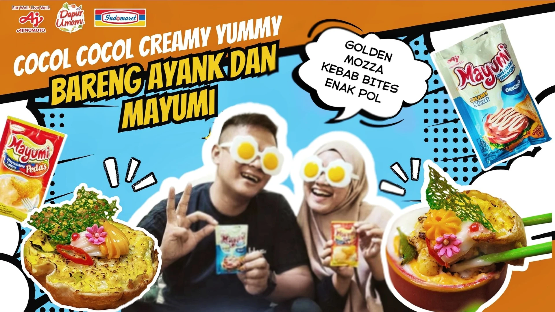 YUMMY POL ! GOLDEN MOZZA BITES BARENG AYANK DAN MAYUMI #COCOLPAKAIMAYUMI #MAYUMIxIDM2026