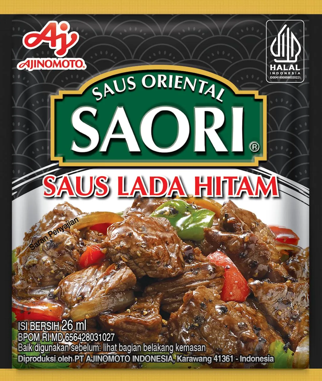 SAORI® Saus Lada Hitam 26ml
