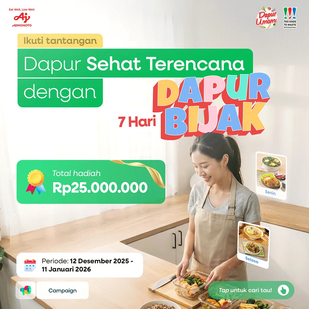 Ikuti Tantangan Dapur Bijak Masak Bebas Food Waste Selama 7 Hari!