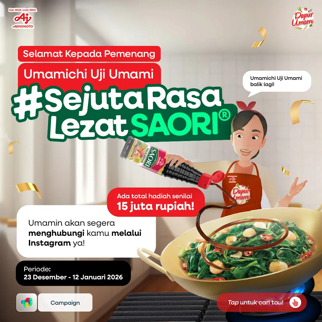 Pemenang Umamichi Uji Umami #SejutaRasaLezatSAORI®