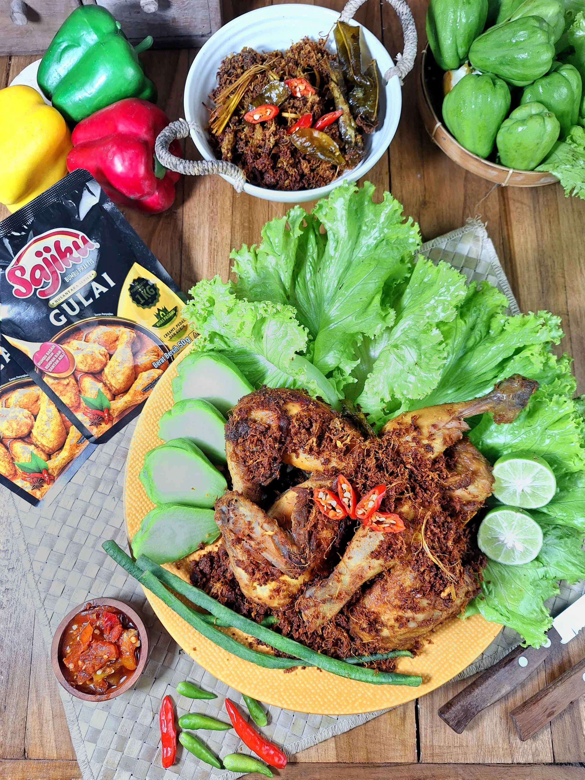 Aromatic Spiced Gulai Fried Chicken