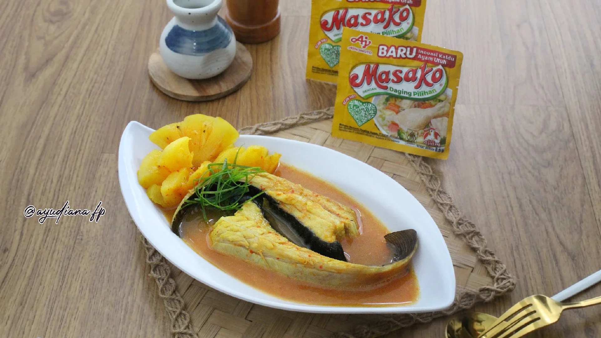 Asam Pedas Ikan Pari Nanas #MasakanPenuhCinta