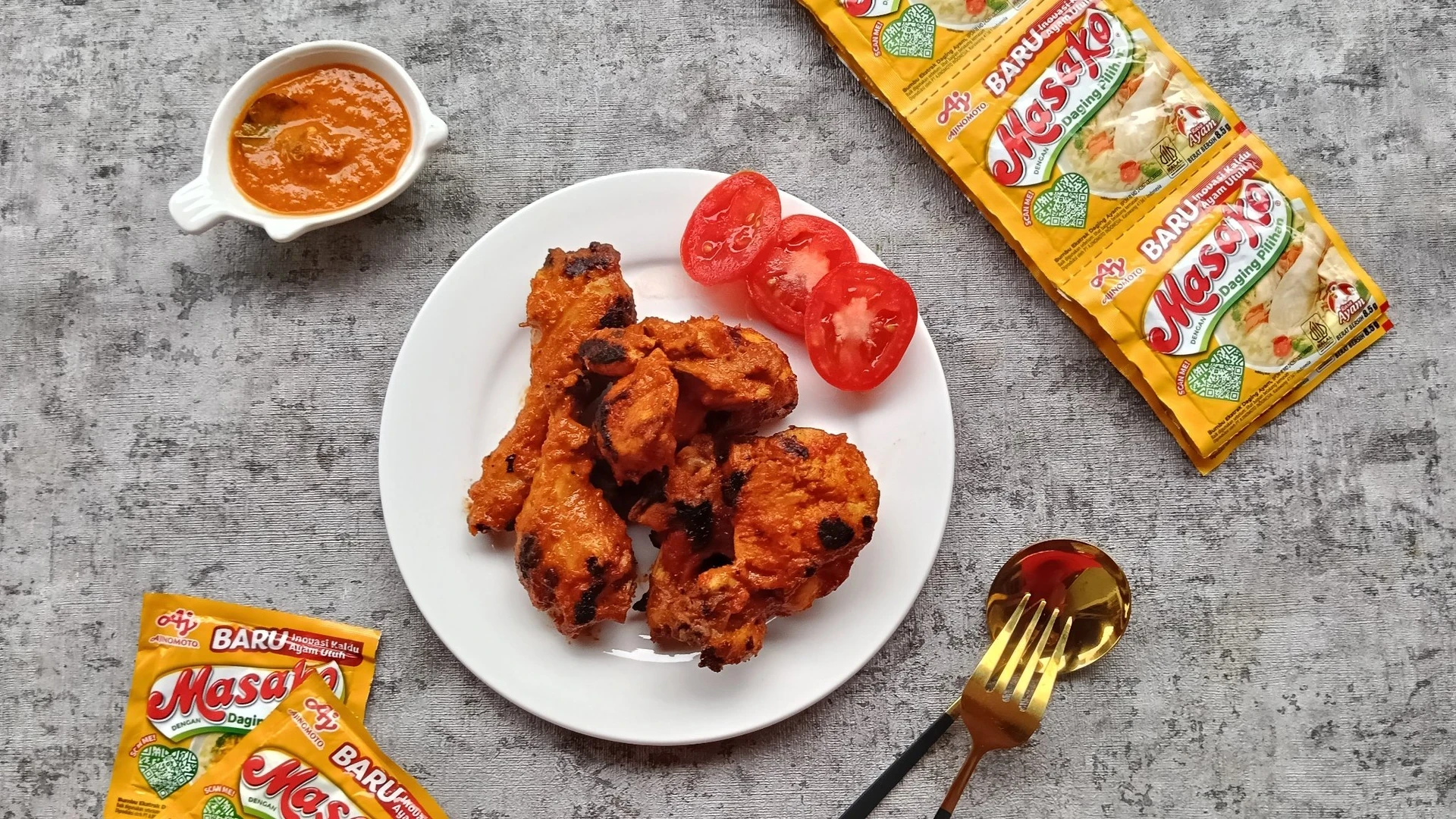 Ayam Bakar Bumbu Rujak ala Masako #KreasiMenuAyam