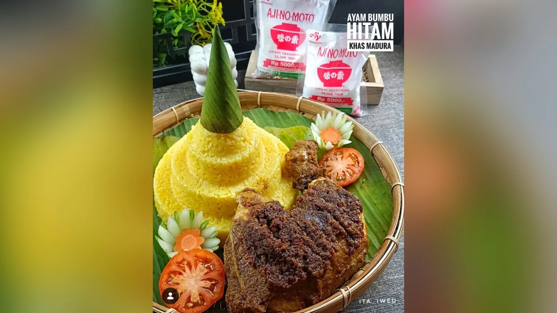 Ayam bumbu hitam khas madura ala ajinomoto