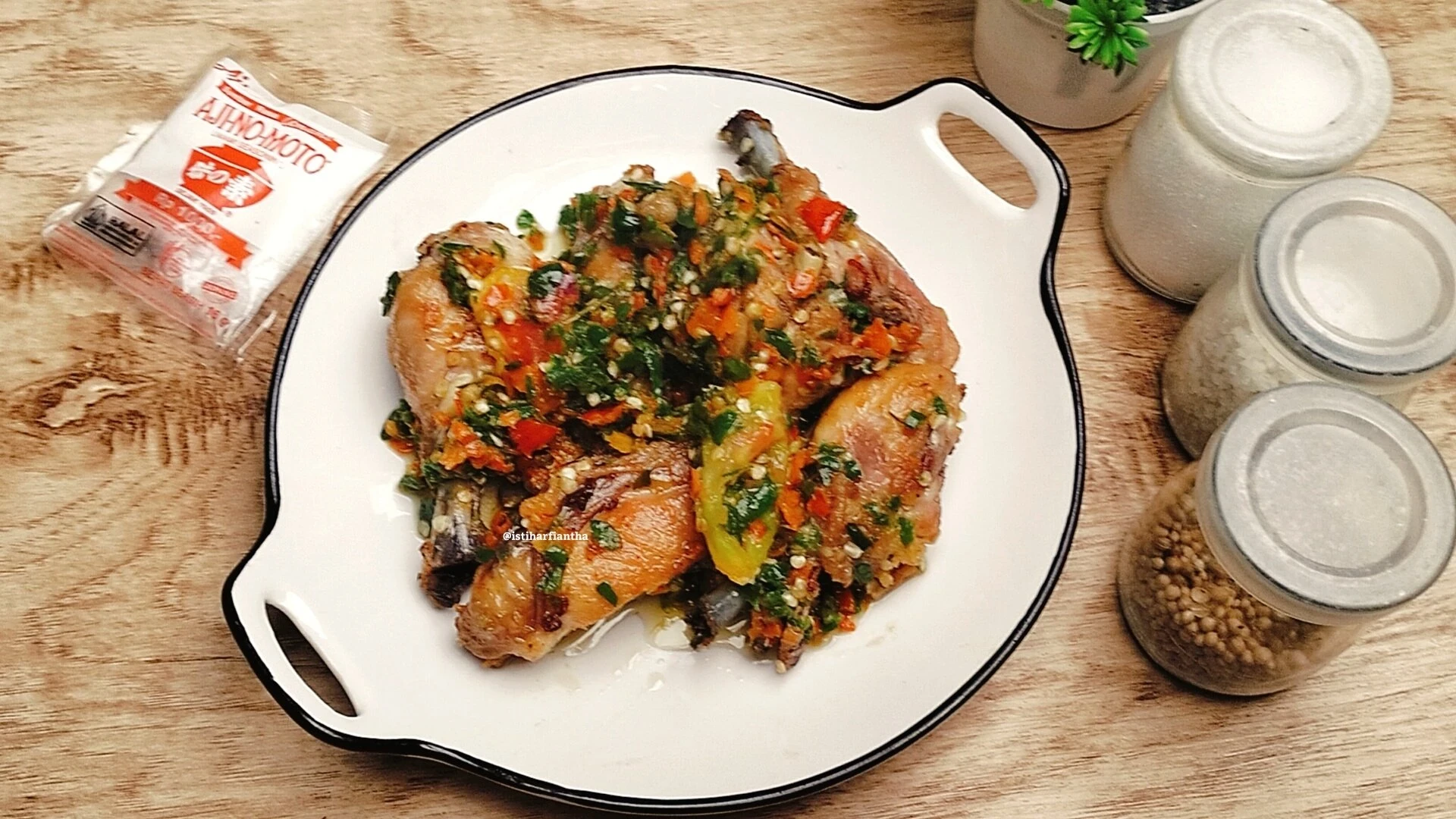 Ayam Cabe Ijo ala AJI-NO-MOTO 