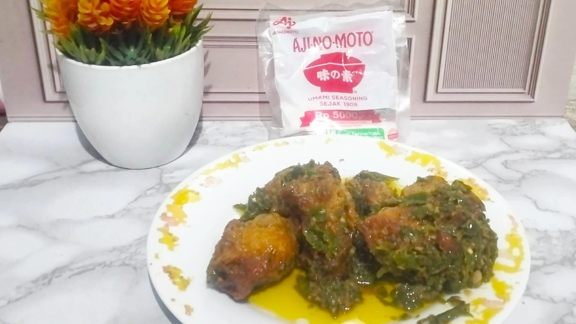 Ayam Cabe Ijo ala Ajinomoto 