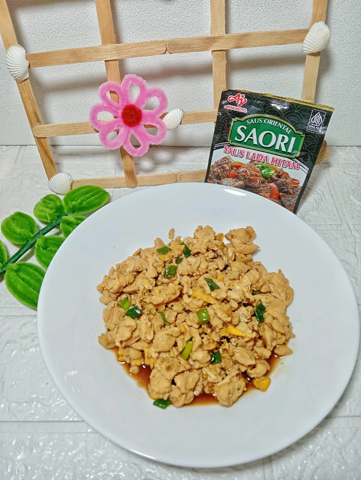 Ayam cincang telur lada hitam