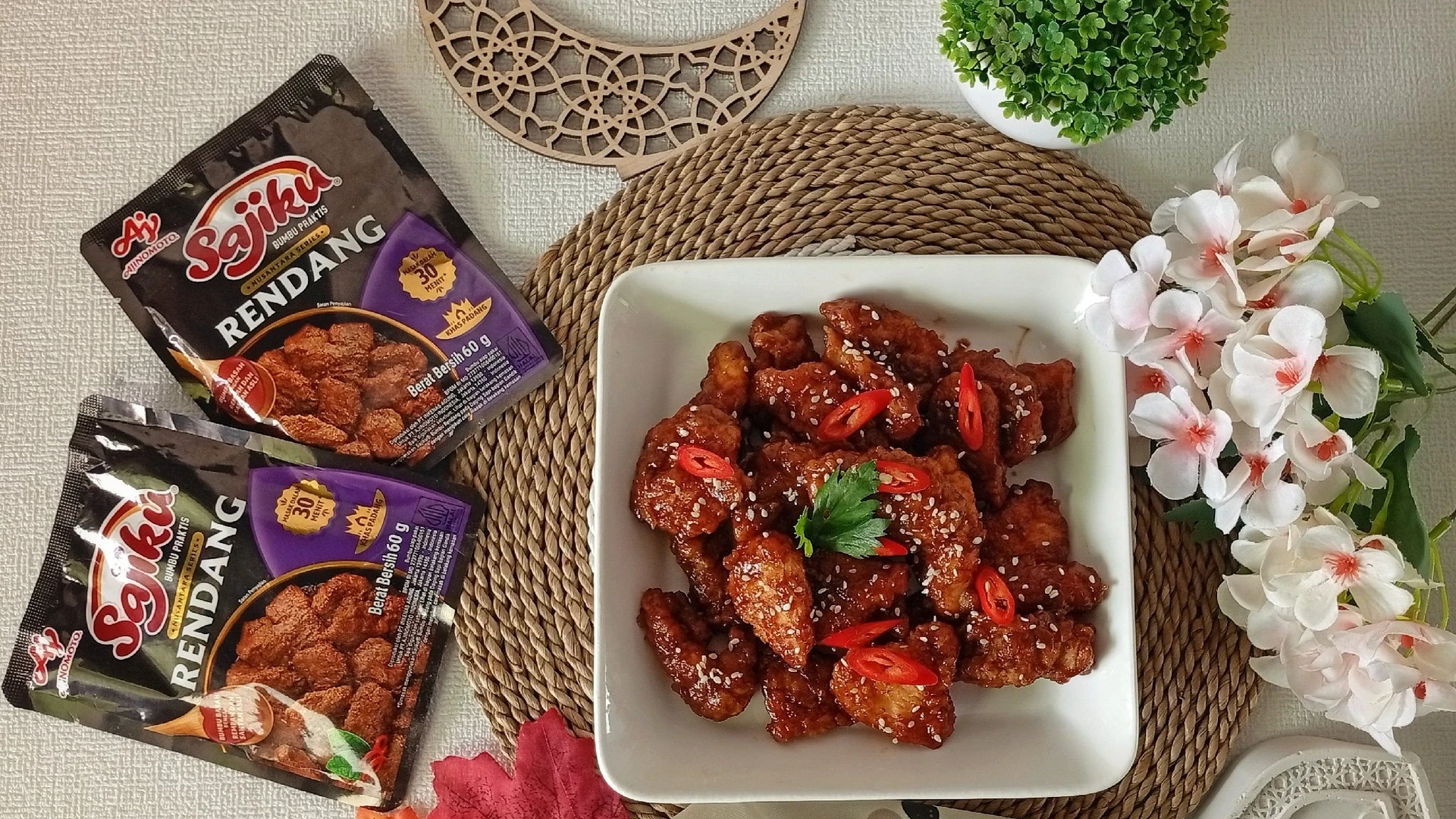 Ayam Crispy Saus Rendang