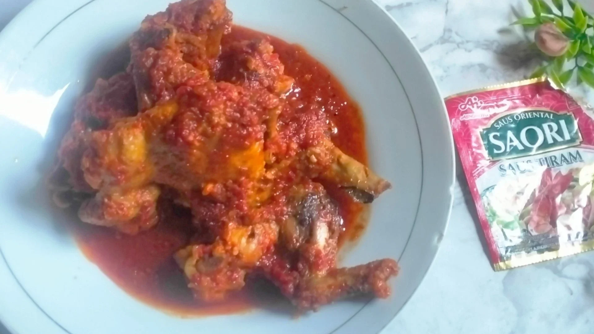 Ayam gongso Pedas