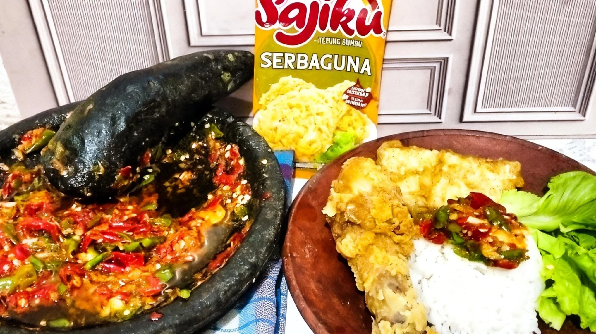 Ayam Goreng Crispy sambal Geprek