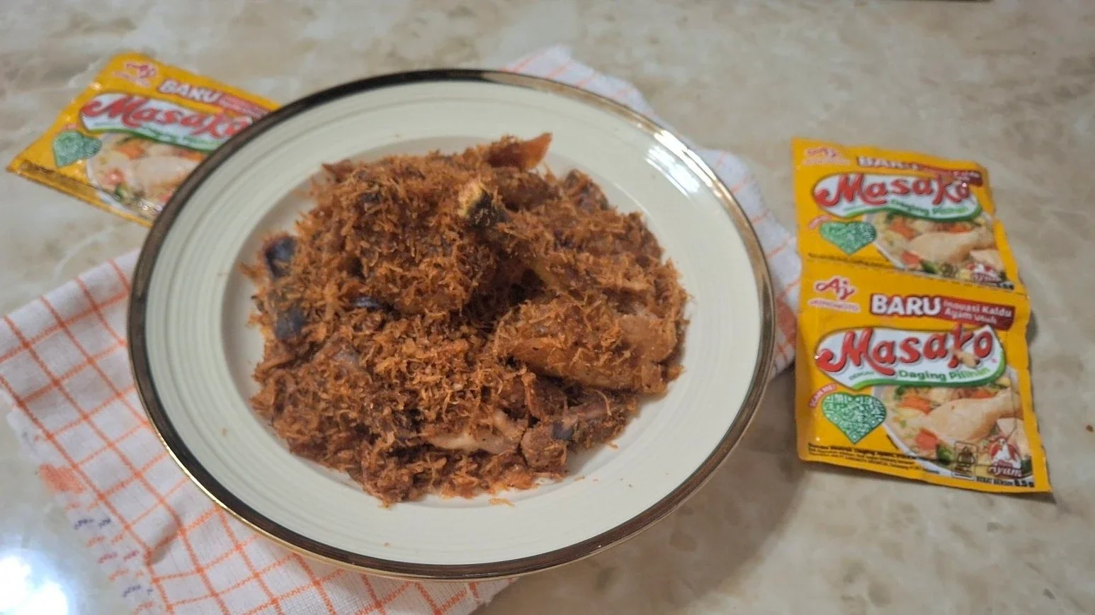 Ayam Goreng Serundeng ala Masako