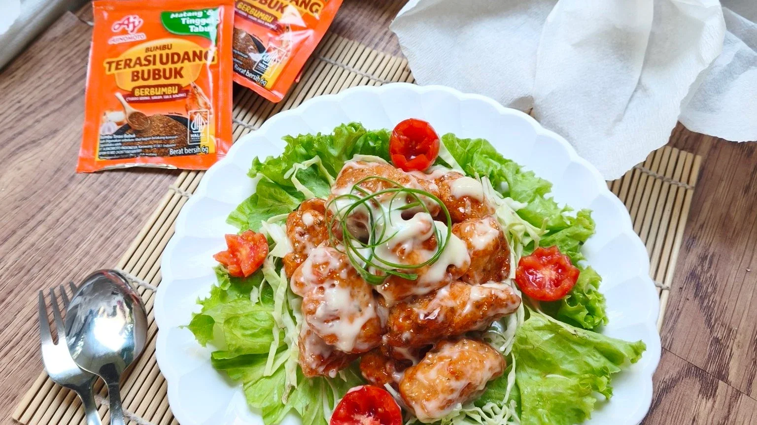 Ayam Goreng Terasi Daun Jeruk Saus Mayo #NikmatTanpaDrama