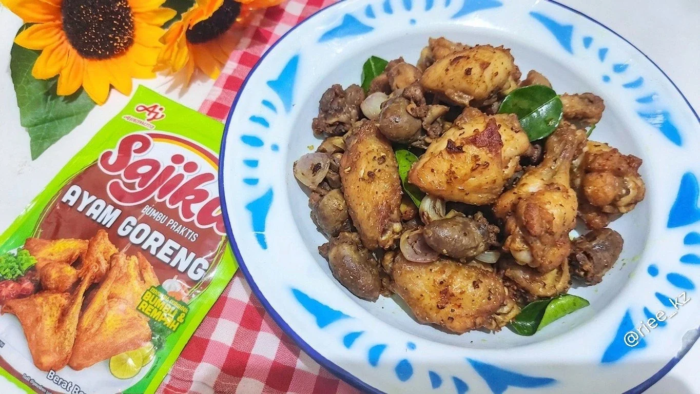 Ayam , hati,ampela goreng 