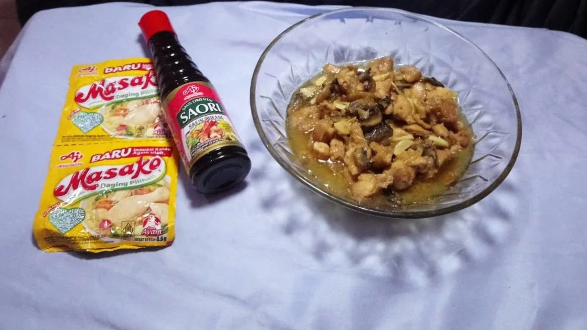 Ayam jamur saos tiram