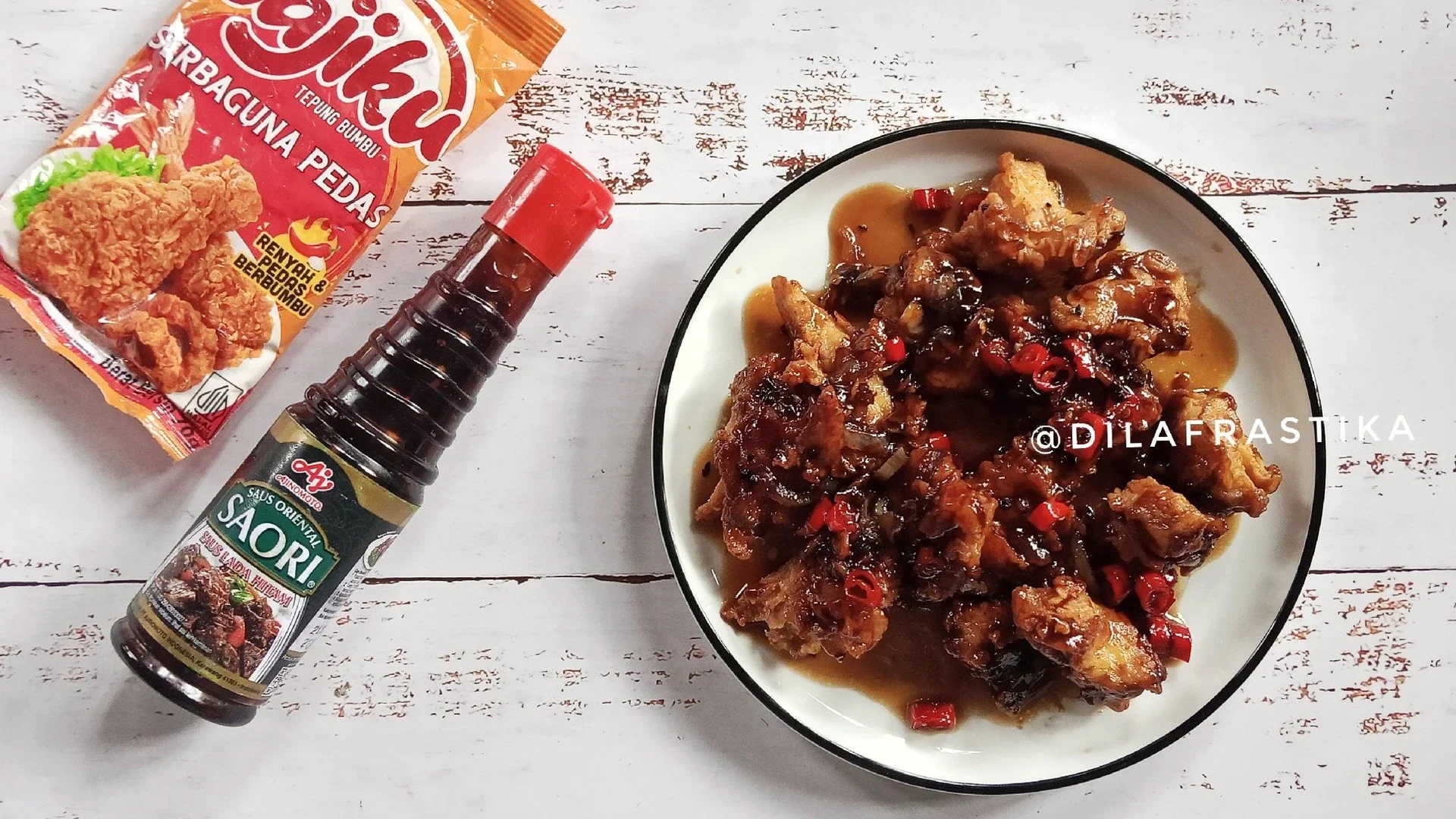 Ayam Krispi Saos Lada Hitam