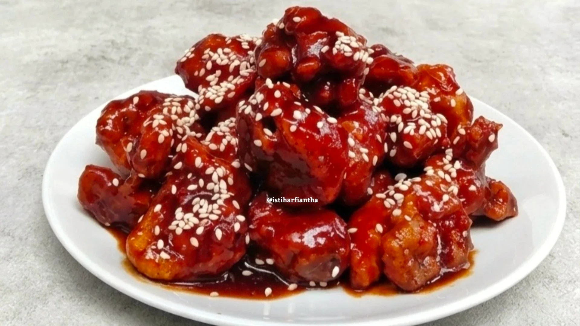 Ayam Krispy Saus Teriyaki Pedas