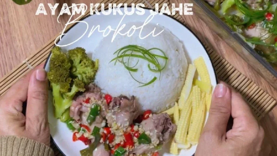 Ayam Kukus Jahe Brokoli