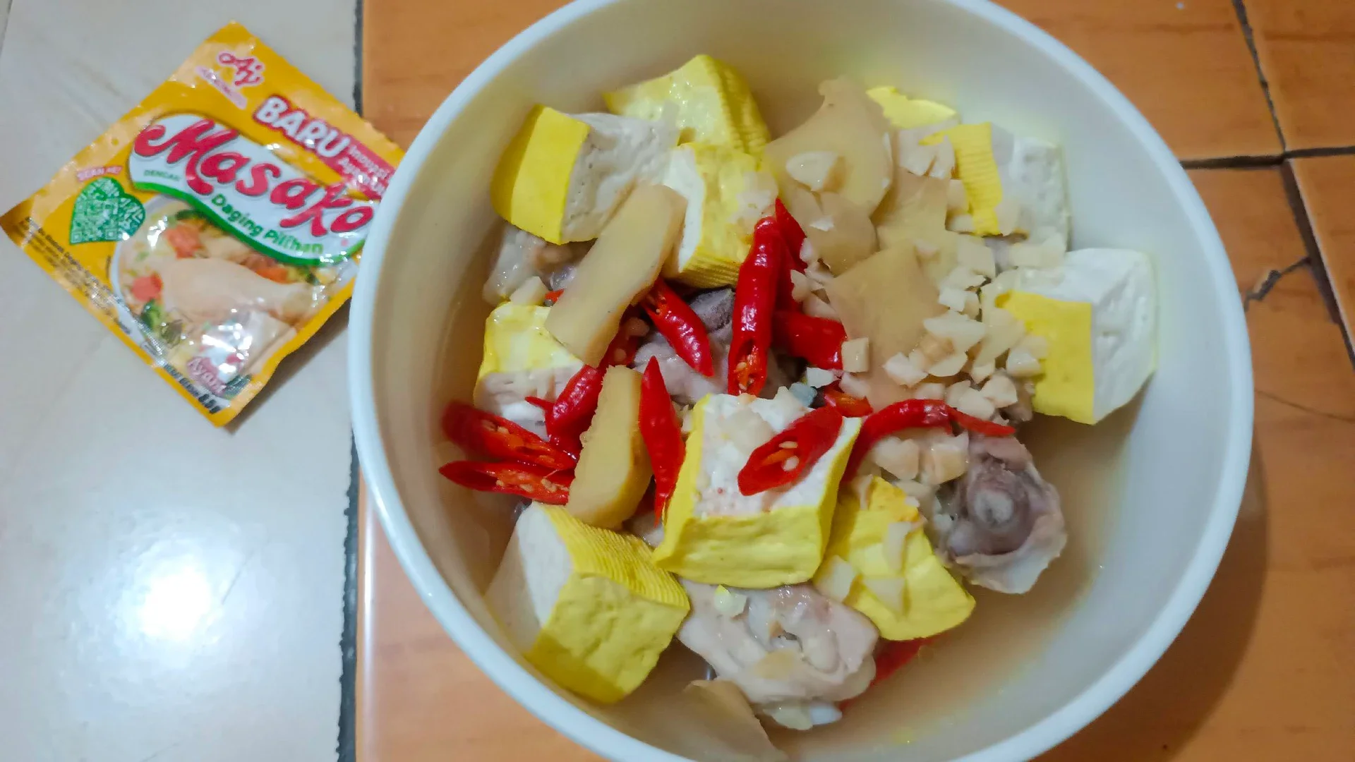 Ayam Kukus Jahe Tahu