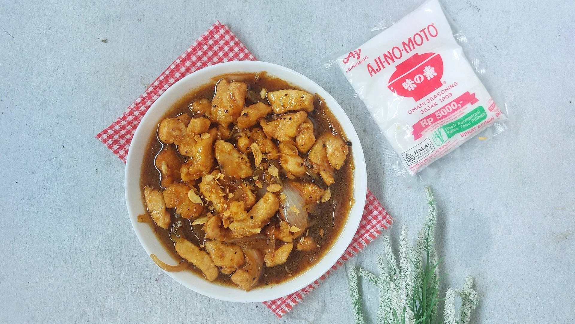 Ayam Lada Hitam ala Ajinomoto