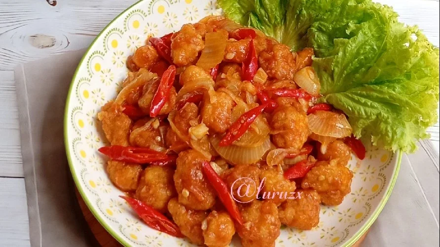 Ayam Popcorn Saus Asam Manis Pedas ala Sajiku®