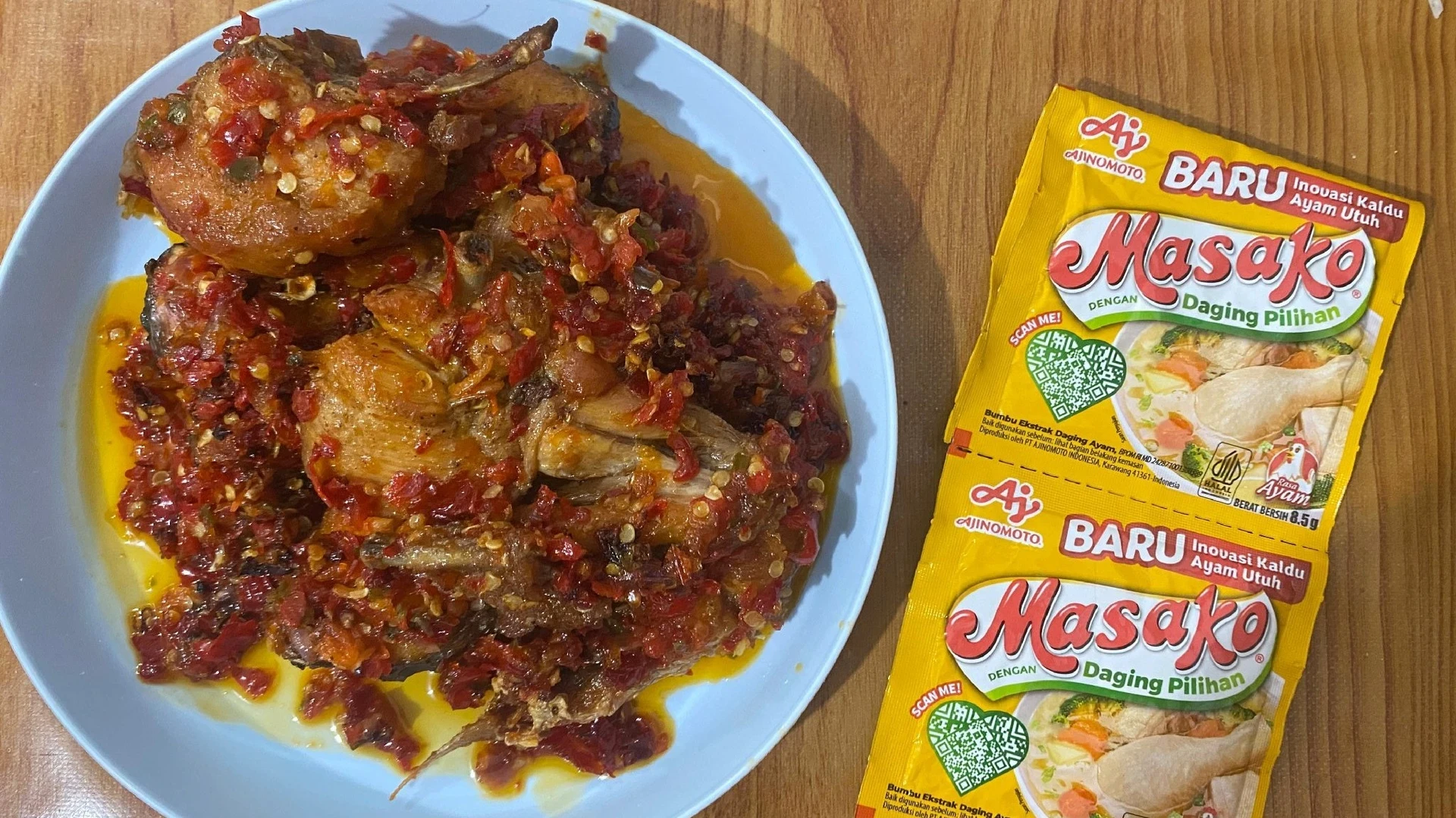 Ayam Sambal Cabe Merah ala Masako 