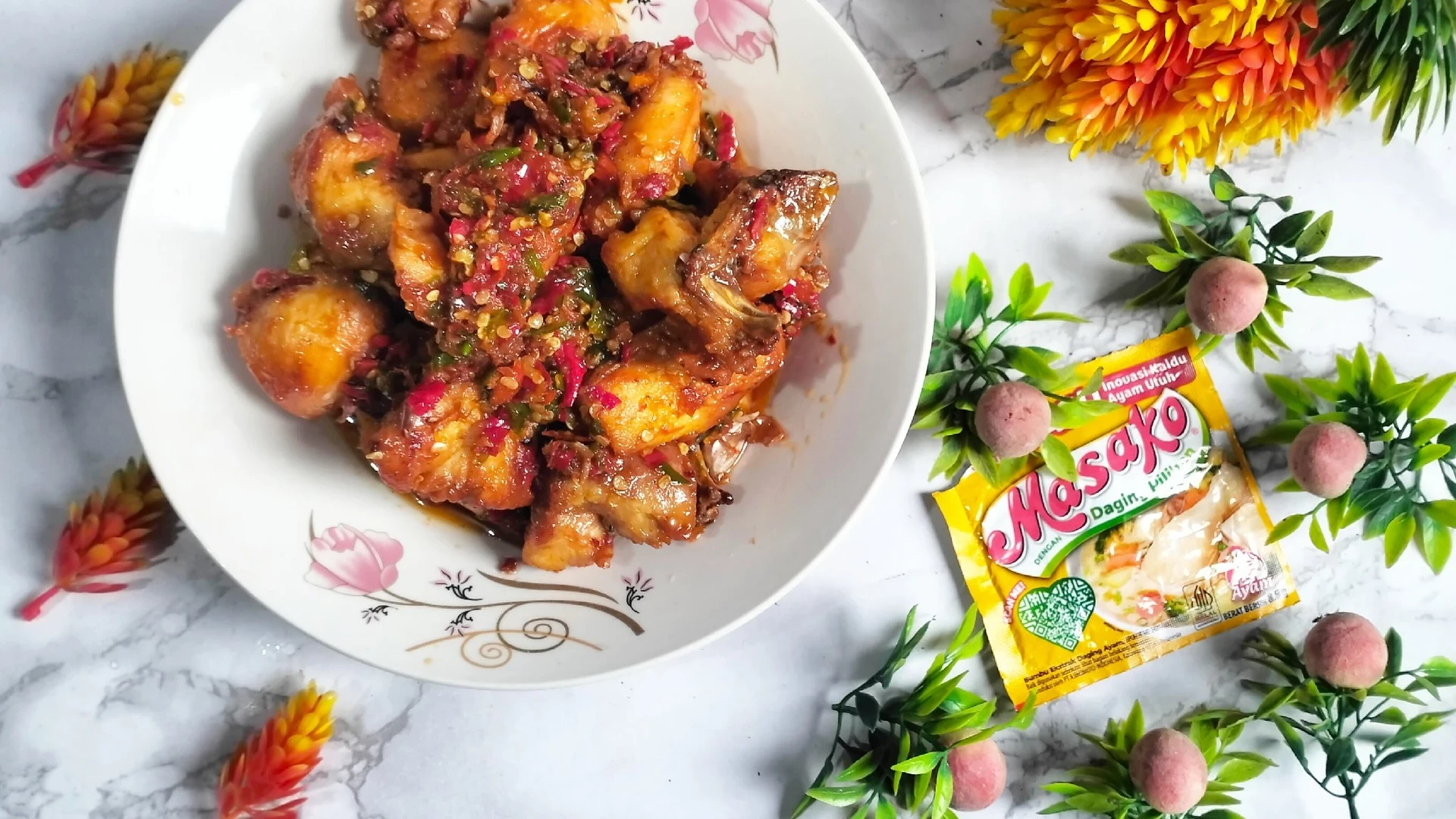Ayam Sambal Cabe Pecah ala Masako 