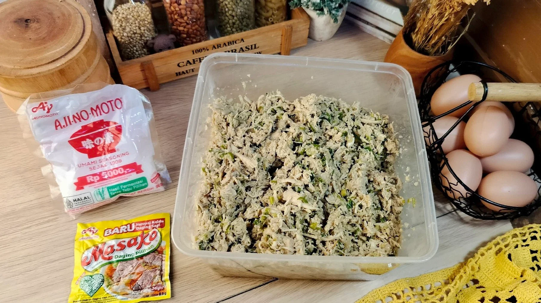 Ayam Suir isian Lemper