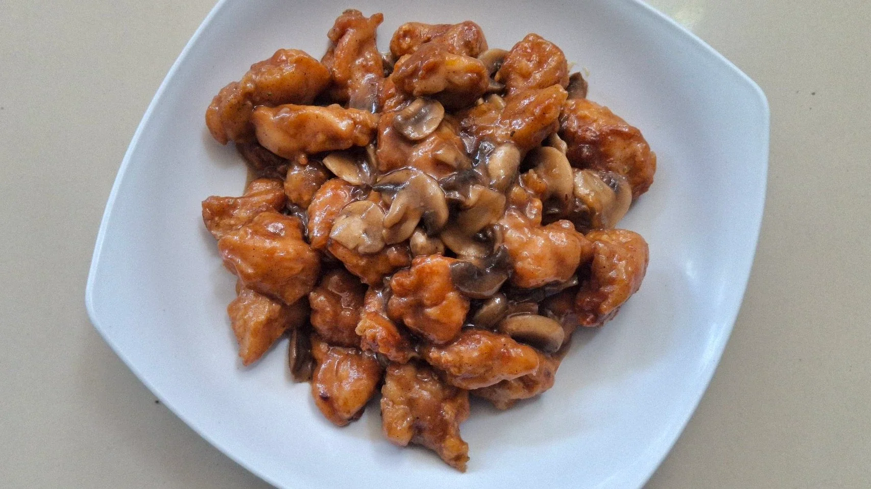 Ayam Tepung Saus Jamur Teriyaki 
