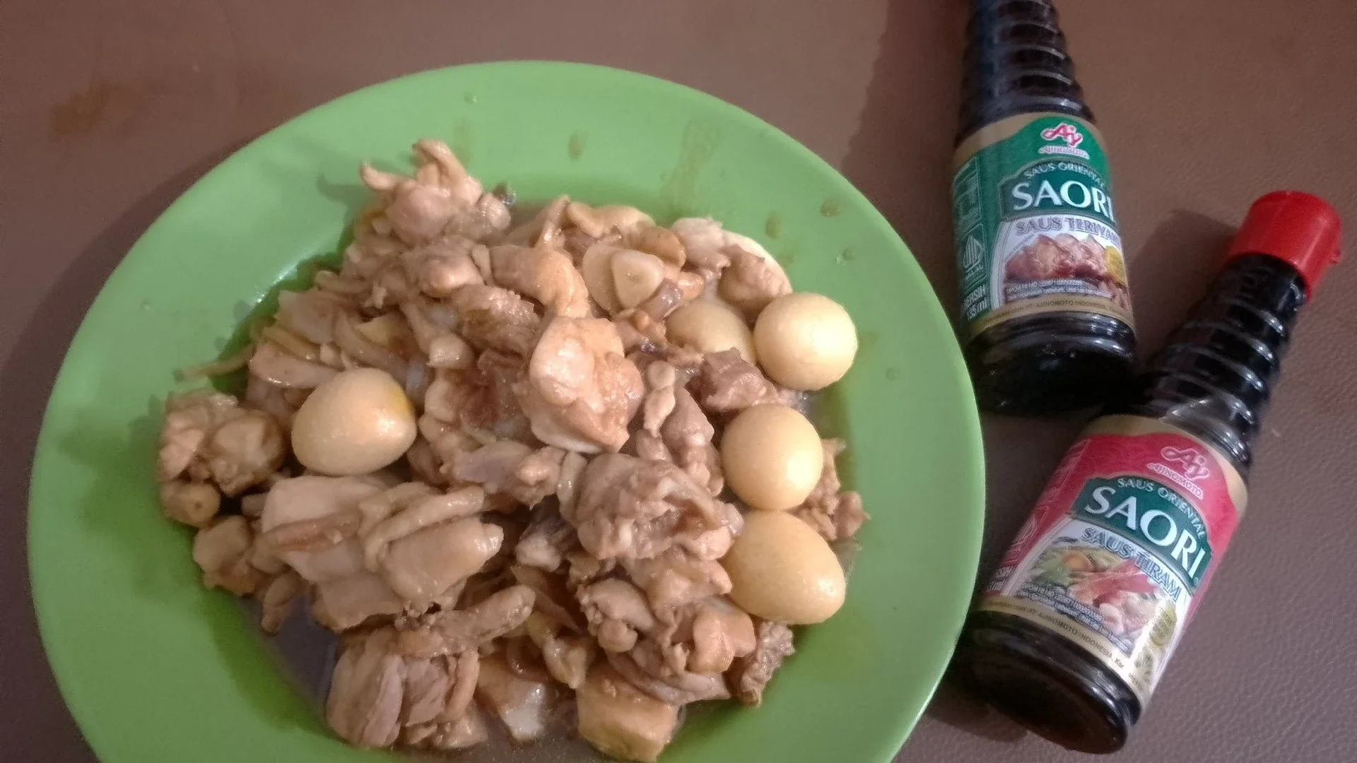 Ayam teriyaki telur puyuh 