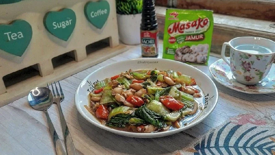 Baby Cumi Pokcoy Saus Tiram