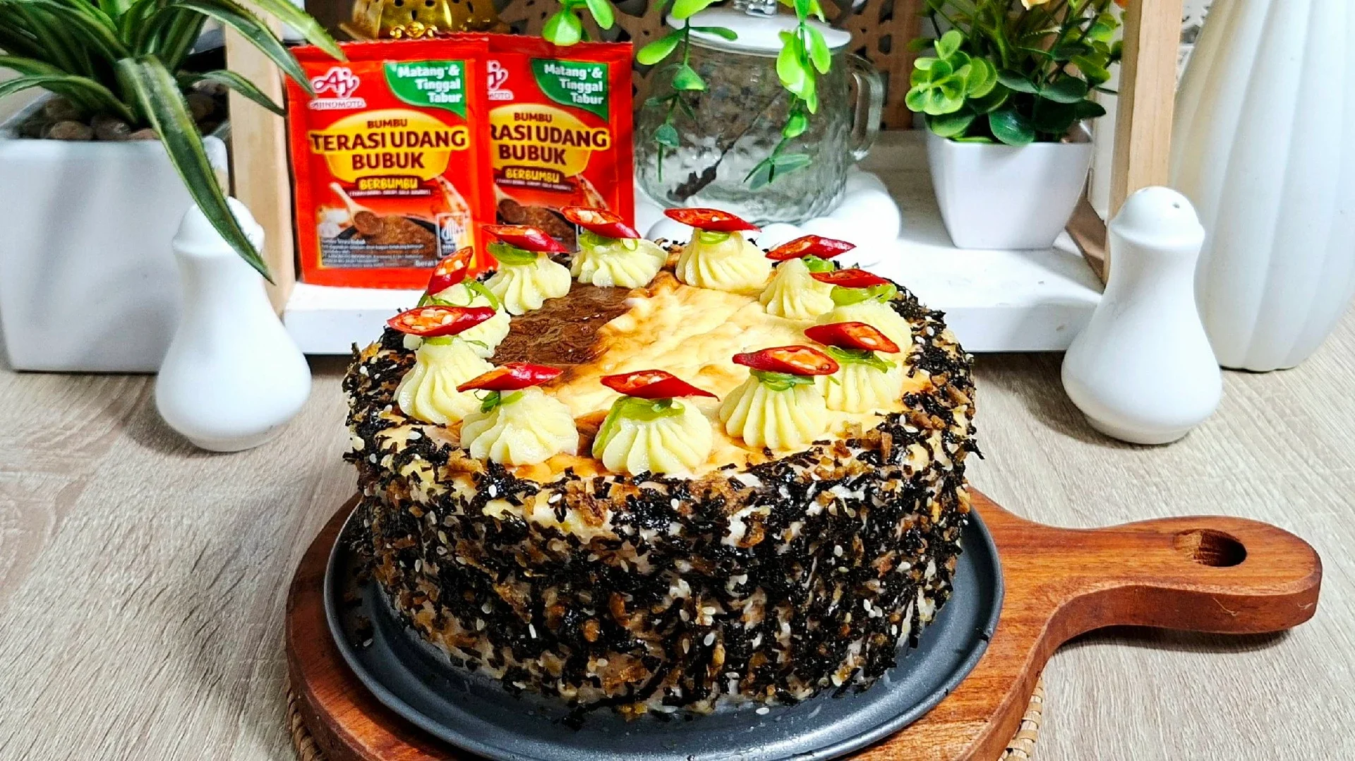 Baked Rice Cake Ayam Bumbu Rujak 